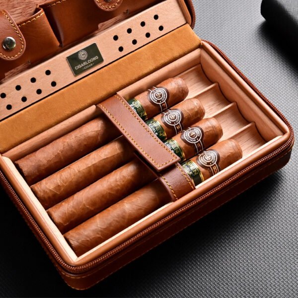 Cigoak Portable Cigar Box Cedar Cigar Humidor - Image 3