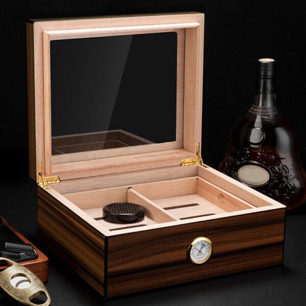 Cigoak 75PCS Cigar Humidor Handmade Cedar Cigar Desktop Box - Image 4
