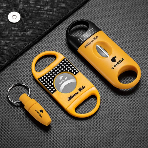 Cigoak Cigar Cutter Cigar Knife Stainless Steel Portable Scissors V Cutter / Flat Cutter - Image 2